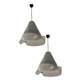 Pendentifs Lighr en Verre de Murano Ensemble de 2