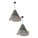 Murano Glass Lighr Pendants Set of 2