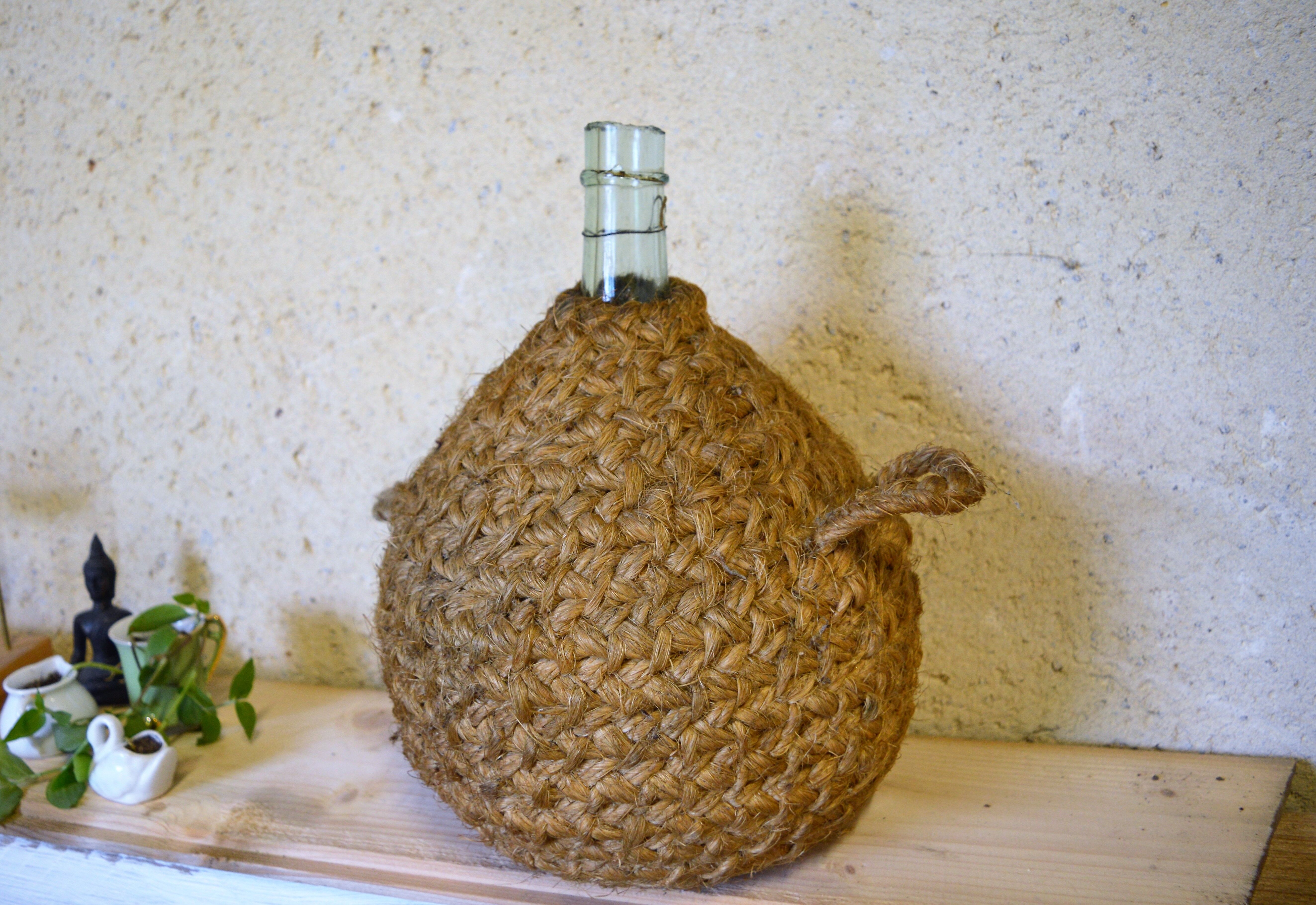 Dame-jeanne stuffed 5 l