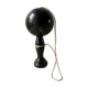 Bilboquet ancien laqué noir 18 cm