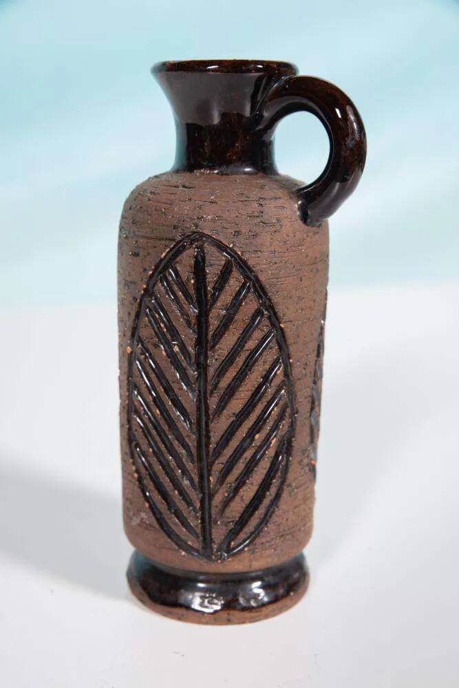 Ceramic vase with vintage design from Laholm, Sweden, 1960s vase.