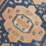 Tapis oushak bleu fait à la main 280x167cm