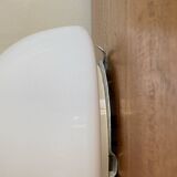 Wall light ceiling light half moon 20 cm white opaline glass LAMP-7398