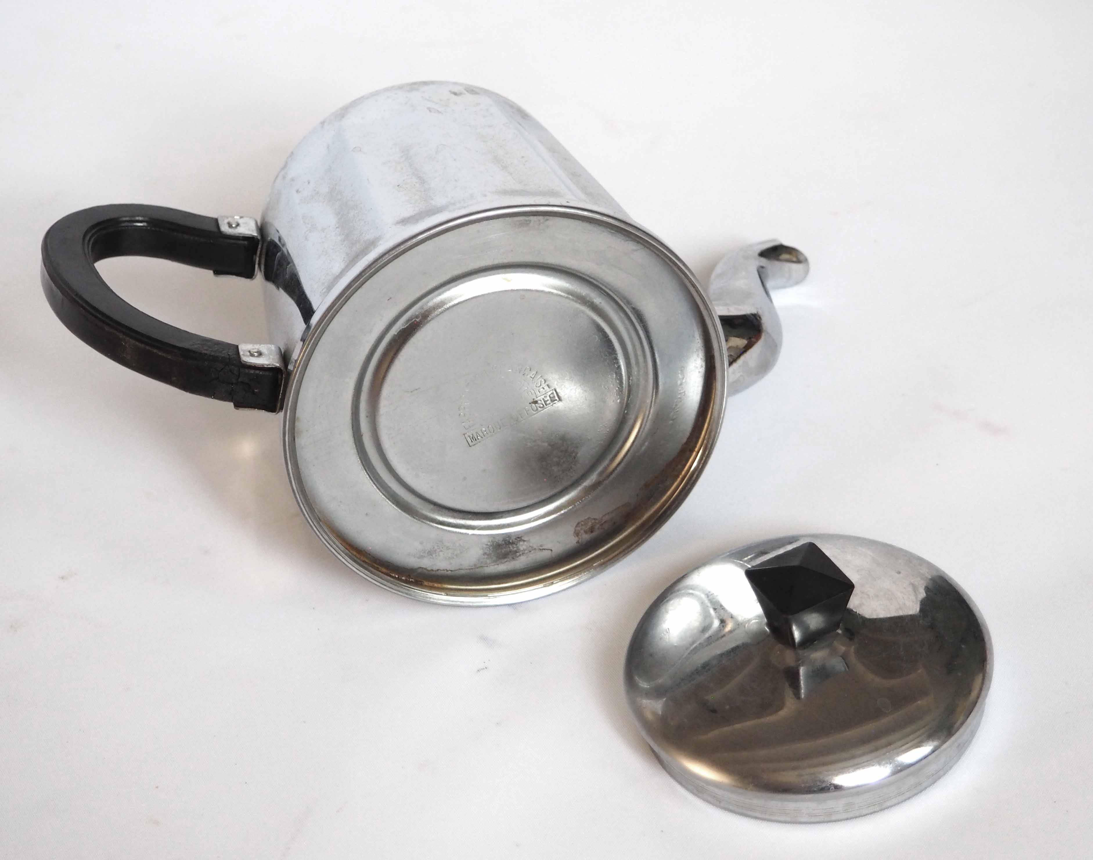 Cafetière inox bakelite