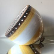 Danish 1960s Glazed Stoneware Pendant Lamp