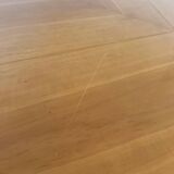 Old dining table with extension Scandinavian design from the 70s solid beech