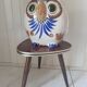 Formica tripod side table