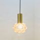 Mid-Century Modern Amber Bubble Glass Ceiling Light by Helena Tynell for Limburg, Germany, 1970s