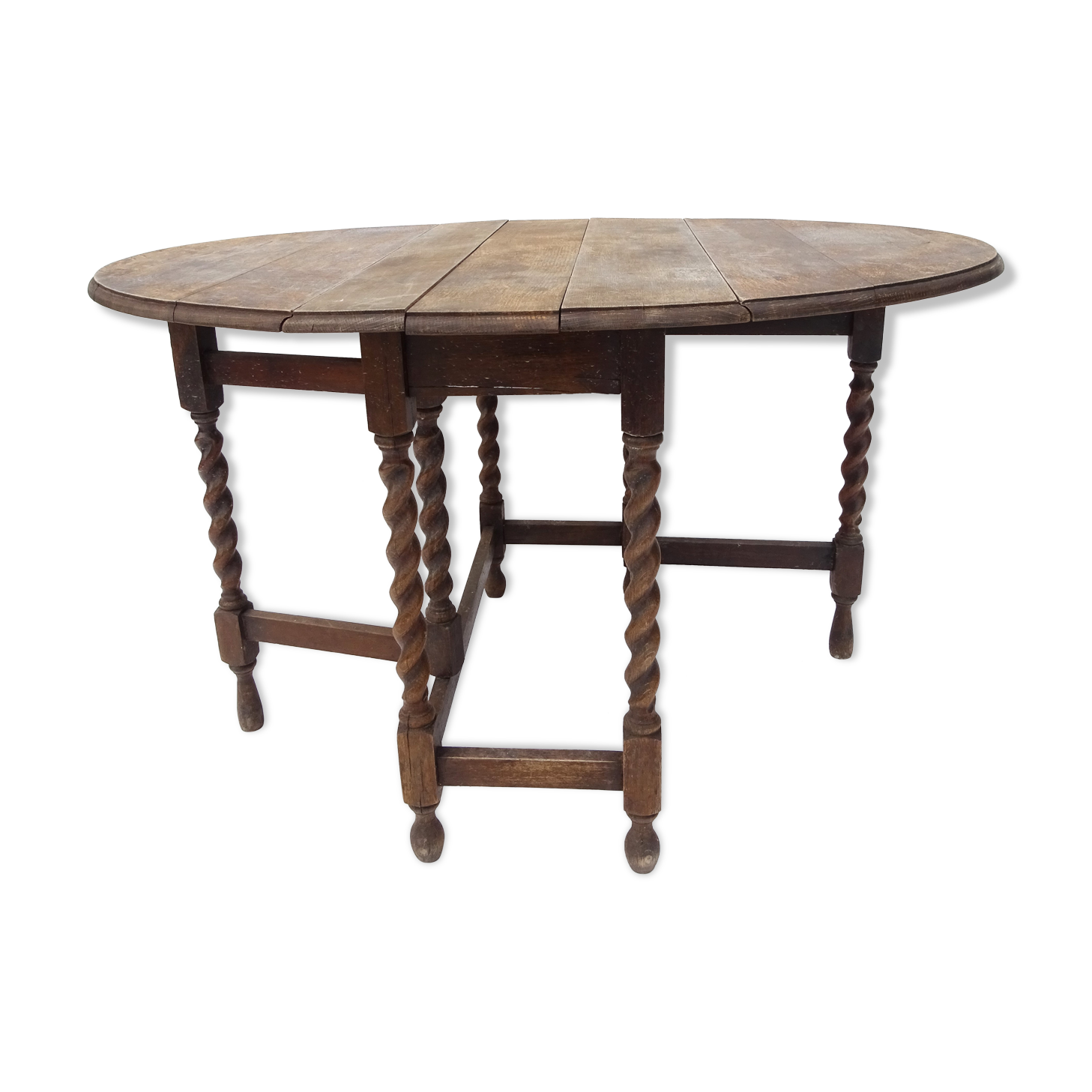 Table get leg in waxed oak.