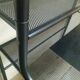 Desk shelves metal black vintage 80s