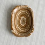 Empty pocket bowl, soap dish in marbled stone effect