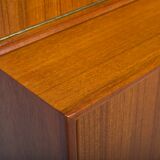 Large Vintage Bookcase with Bar in Teak by Heinrich Riestenpatt, 1960s