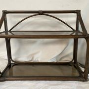 Vintage rattan shelf