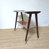 Side table with compass legs