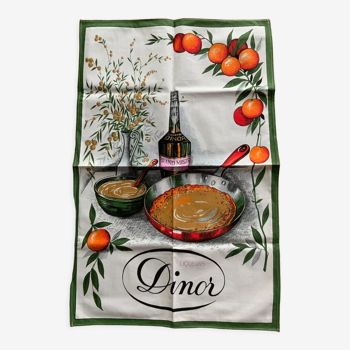 Dinor liqueur advertising cloth