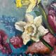 Peinture vintage " Bouquet de fleurs"