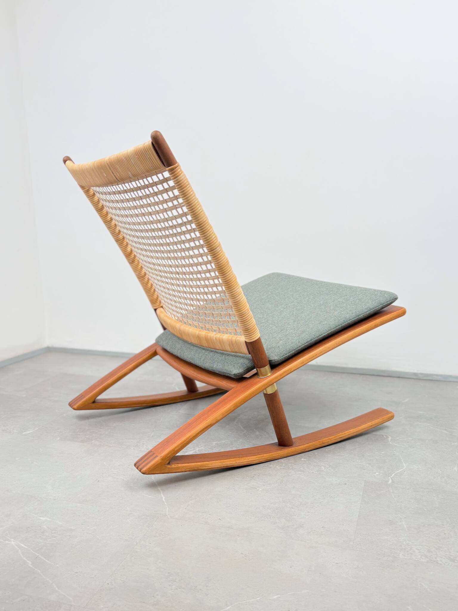 Rocking chair model 599 by Fredrik Kayser for Vatne Lenestolfabrikk