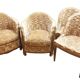 Suite de 2 fauteuils et 2 chauffeuses Art Déco En Acajou 1930