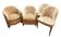Suite de 2 fauteuils et 2 chauffeuses Art Déco En Acajou 1930