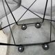 Rar eames armchair, elephant grey, zenith plastics, herman miller