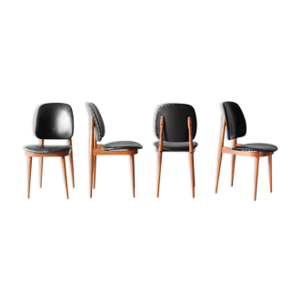 Set de 4 chaises Pégase par Baumann 1960