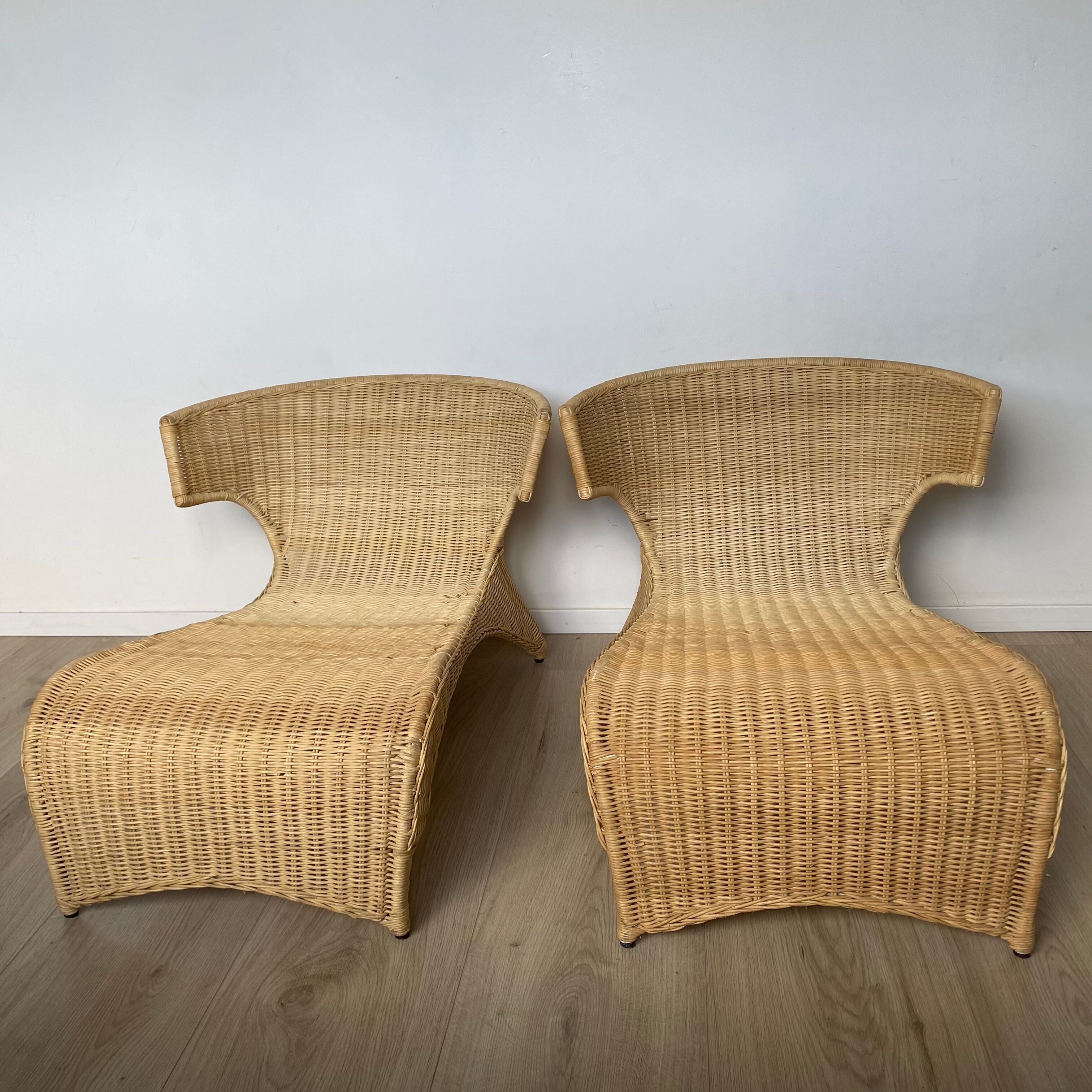 IKEA PS SÄVÖ rattan lounge chairs