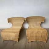 IKEA PS SÄVÖ rattan lounge chairs