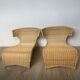 Paire de chaises longues en rotin IKEA PS Sävö