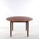 Scandinavian extendable teak dining table