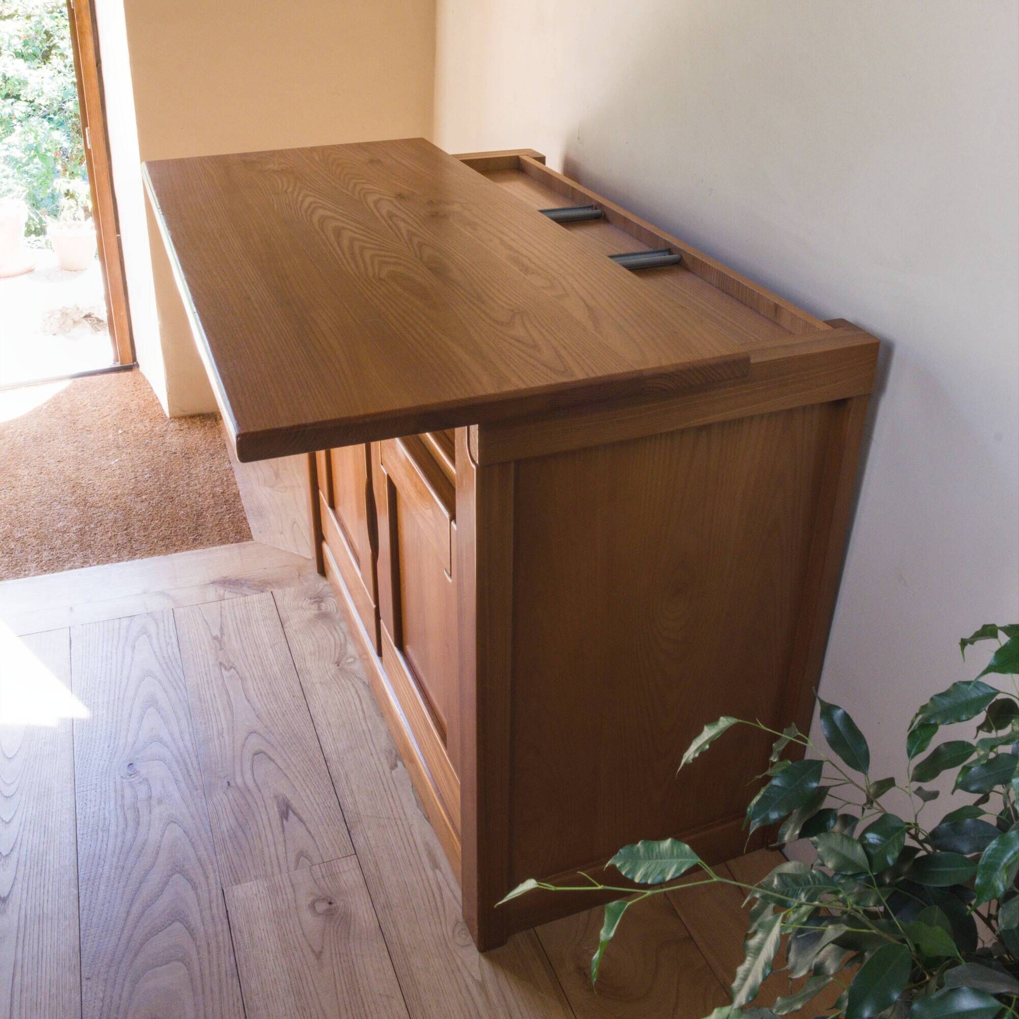 Elm buffet in the style of Maison Regain.