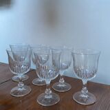6 verres a pieds