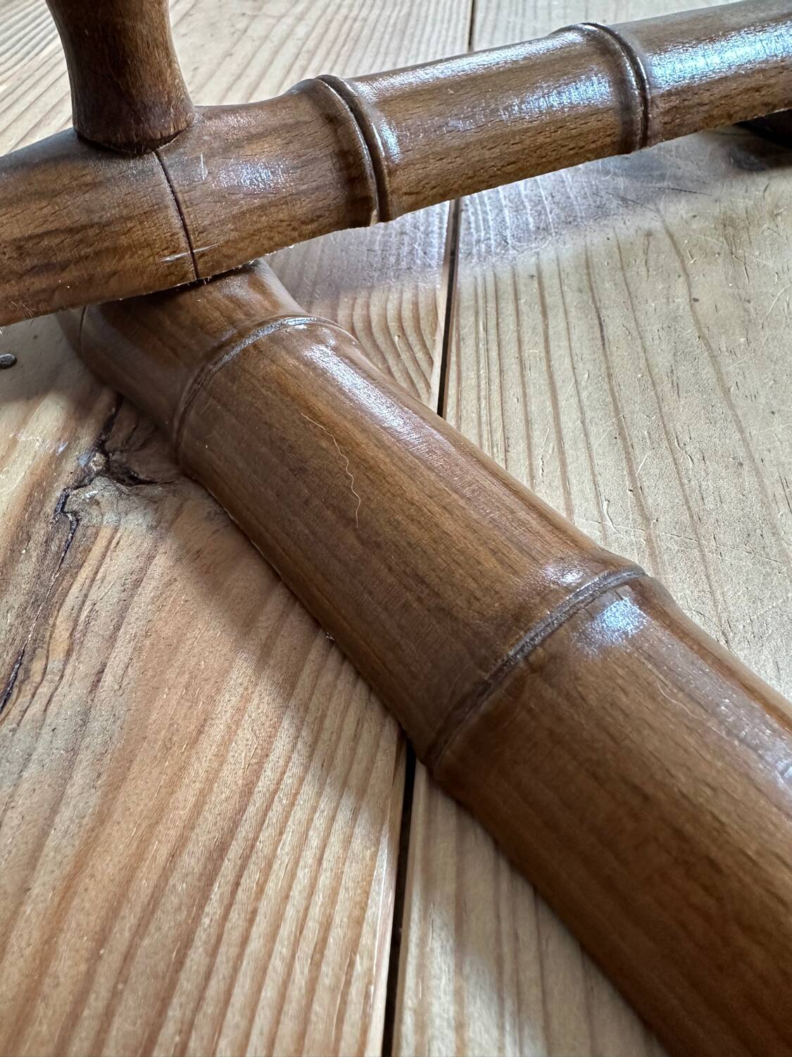 Porte manteau accordéon imitation bambou