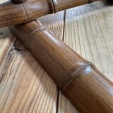 Bamboo imitation accordion coat rack