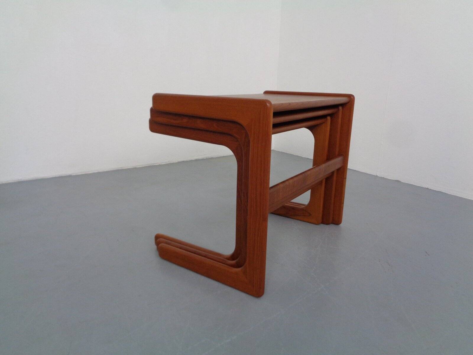 Danish Teak Nesting Tables from Salin Nyborg, 1960s, Set of 3