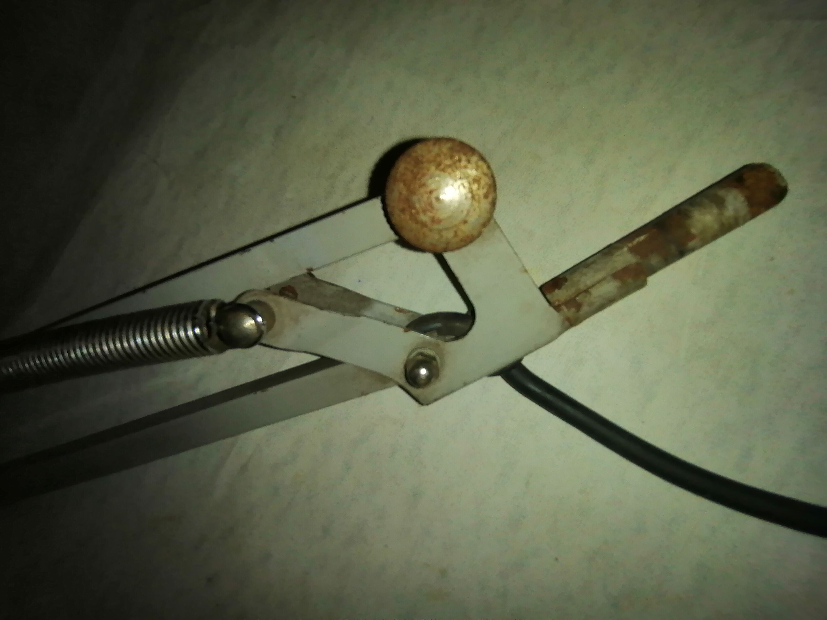 Industrial lamp desk architect 2 arms 1960 1970