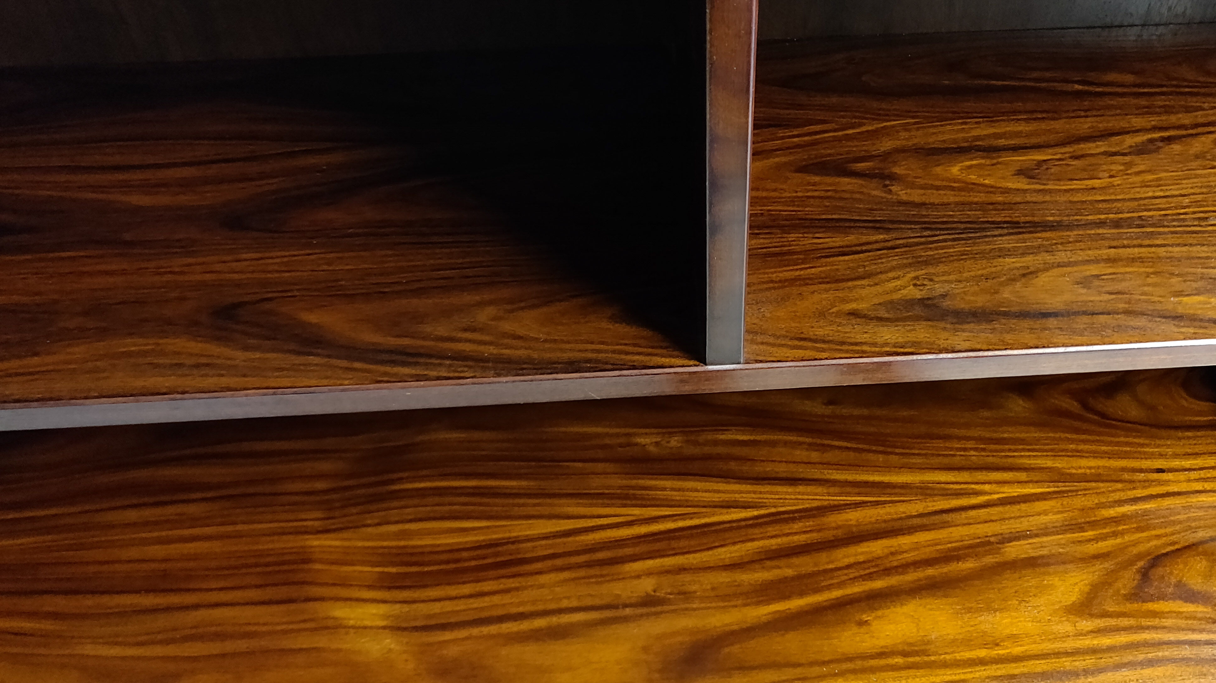 Designer bookcase Poul Hundevad 1960 Denmark mahogany