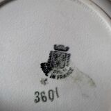 Plat creux porcelaine fleur bleue St amand
