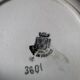 Dish Hollow porcelain blue flower St Amand dp 092285