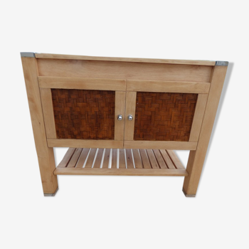 Solid wood kitchen or bathroom furniture