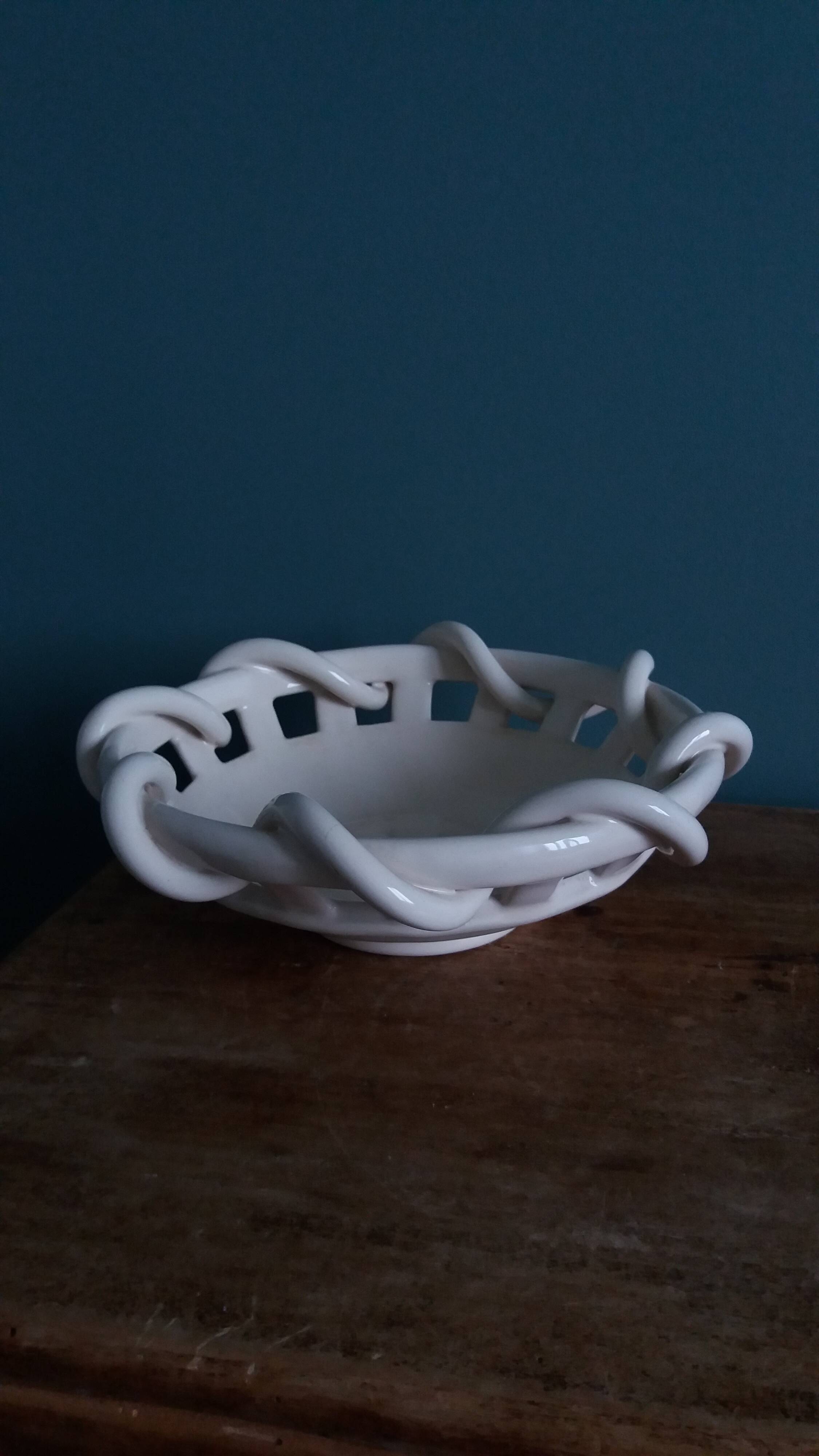 Woven ceramic fruit bowl Anthéor