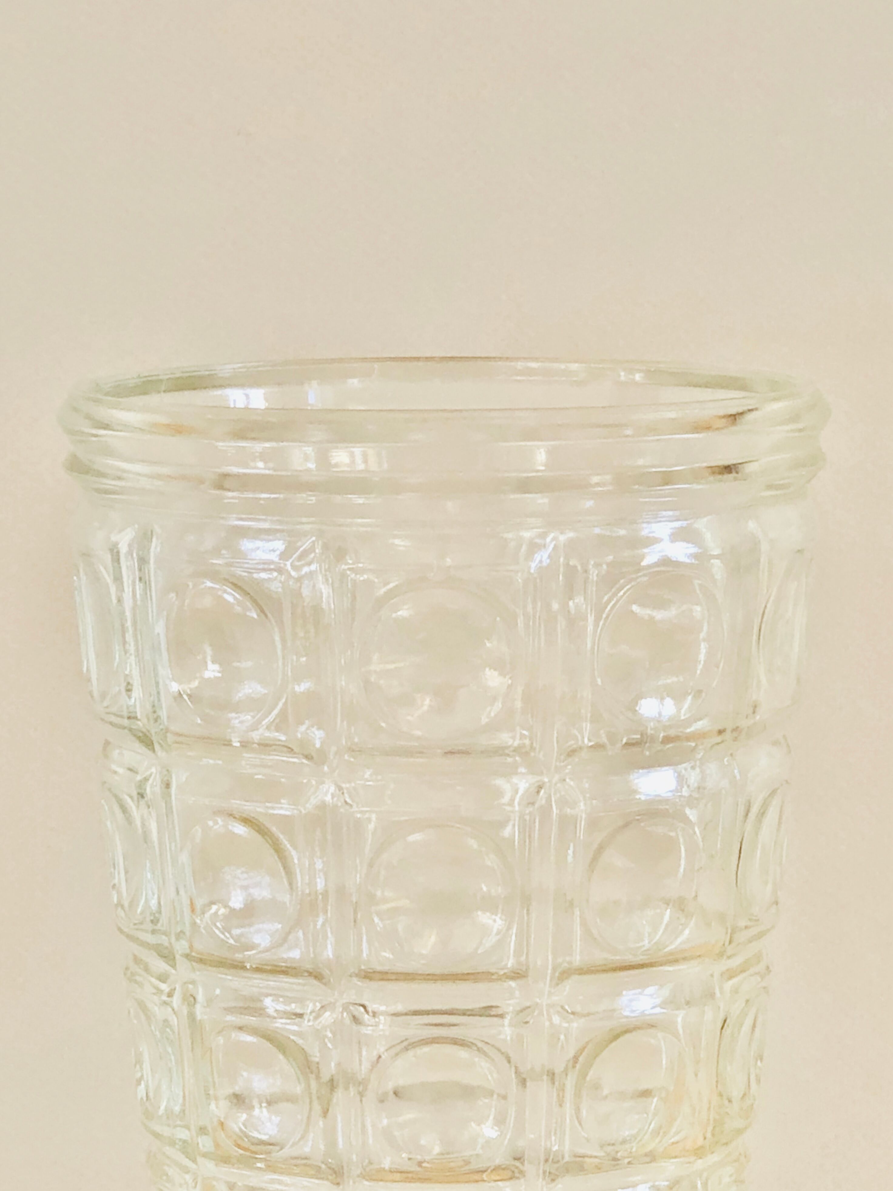 Moulded glass vase