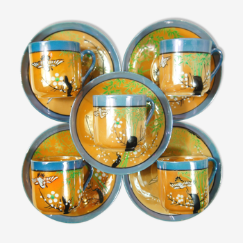 Set de 5 tasses en porcelaine chinoise très fine
