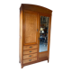 Art Deco hotel-style Parisian wardrobe chest or