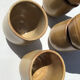 6 gobelets tasses terre cuite artisanale beige
