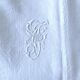 Drap métis avec monogramme