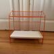 Authentic orange vintage metal drainer shelf from the Caddy brand