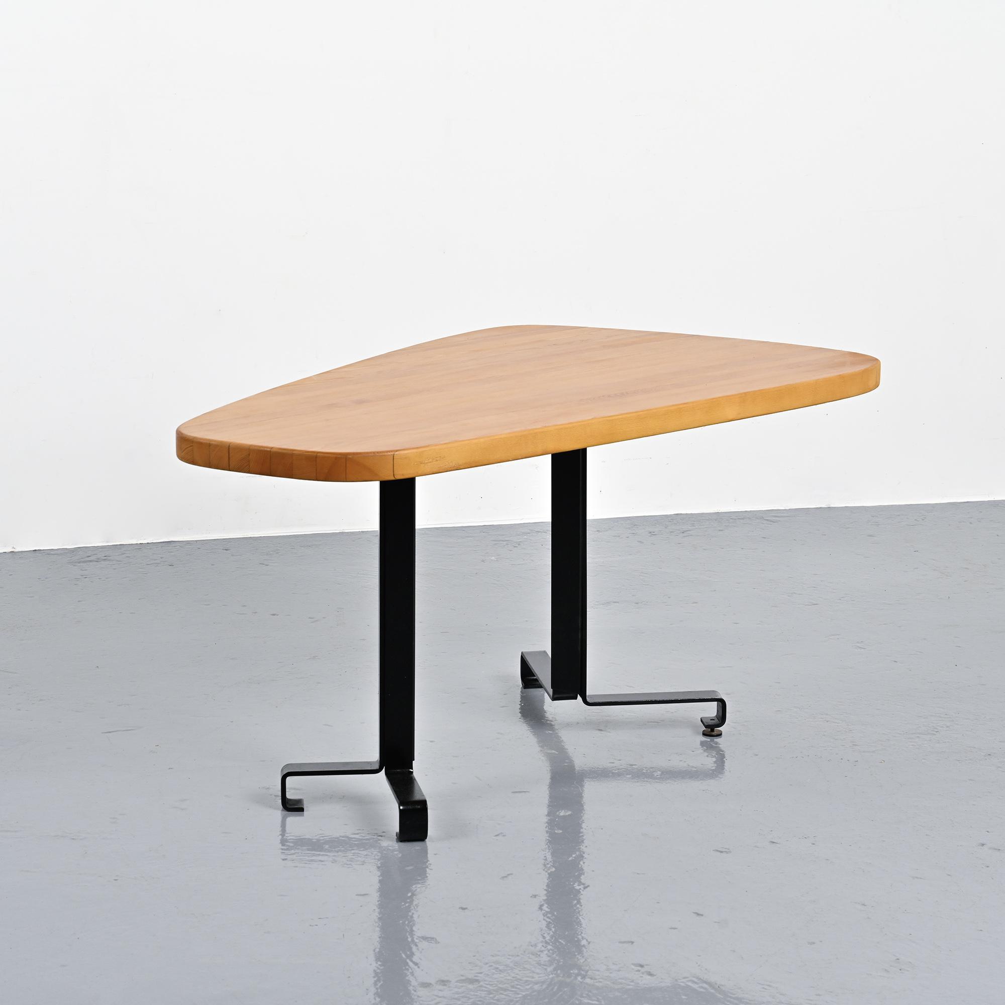 Free-form table, Charlotte Perriand for Les Arcs, circa 1986