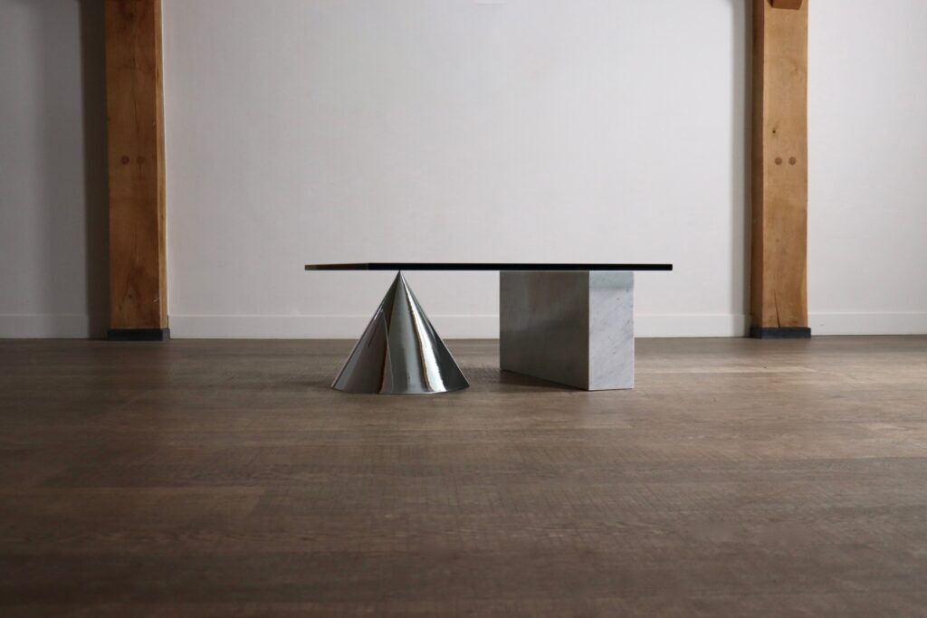 Lella and Massimo Vignelli Kono coffee table for Casigliani, Italy, circa 1984