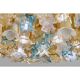 Lively Floreal Multicolor Murano Glass Gold Flushmount