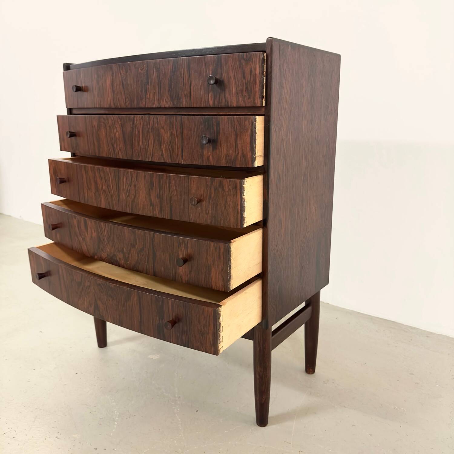 Danish rosewood chest of drawers by Kai Kristiansen, 1950s